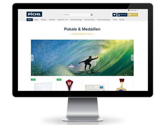 Pichl Medaile Shopware Webshop